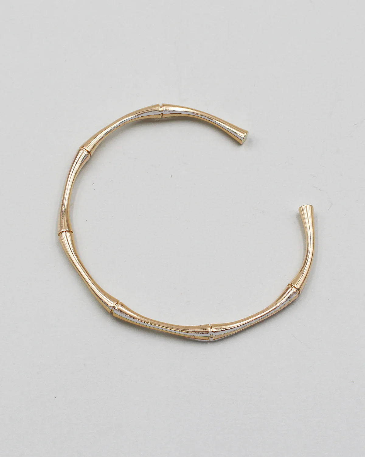 Bamboo Metal Cuff Bracelet - Image 3