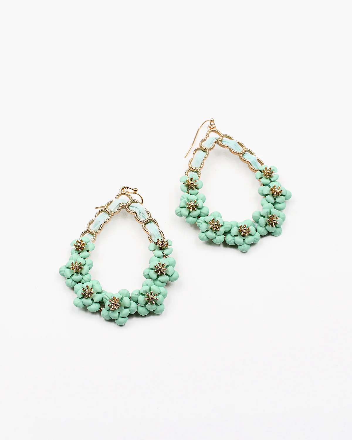 Floral Pear Shaped Earrings - Image 7