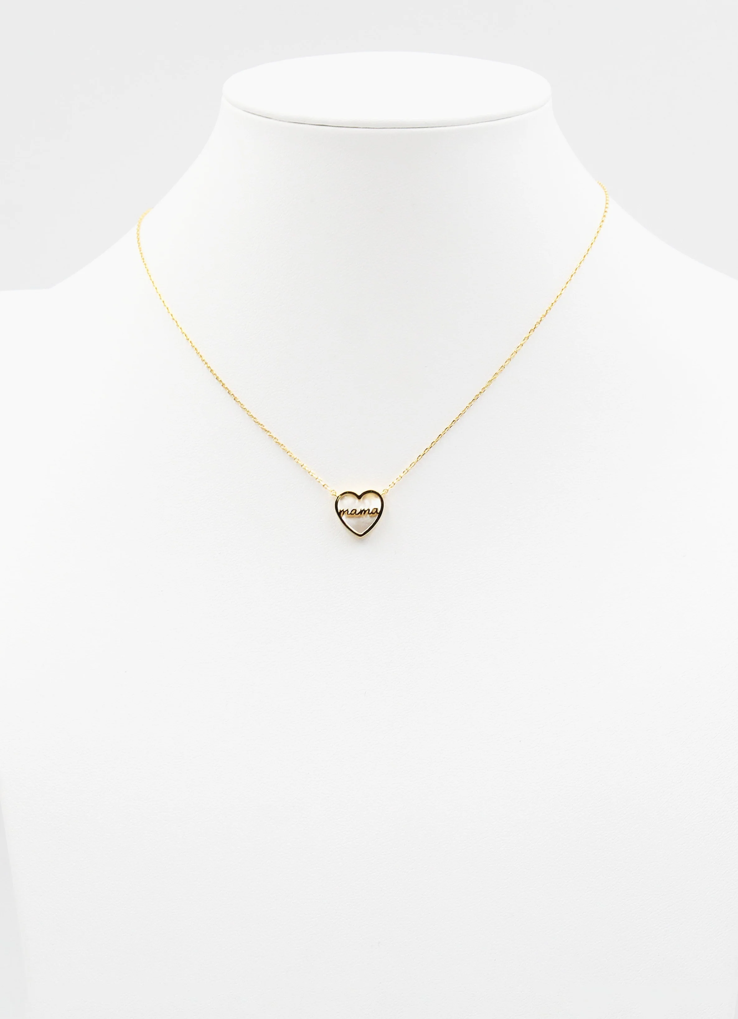 Heart Pendant "Mama" Necklace - Image 3