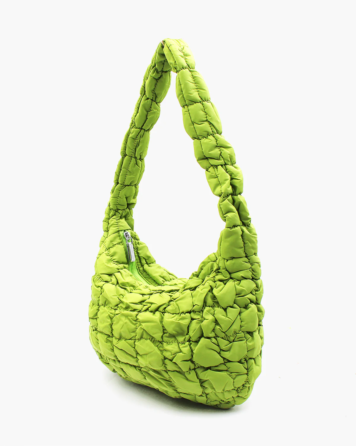 Microfiber Super Light Quilted Hobo Bag Medium - Image 10