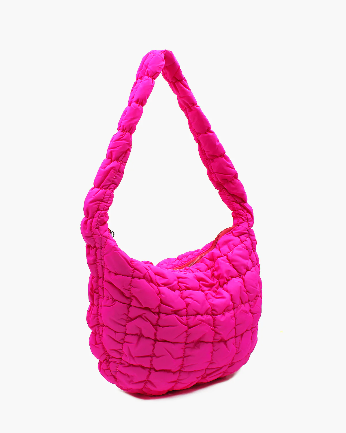 Microfiber Super Light Quilted Hobo Bag Medium - Image 15