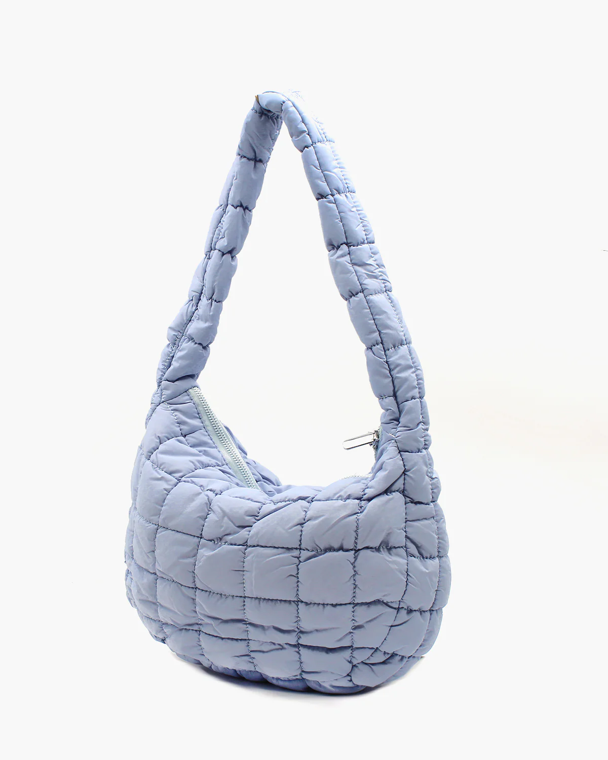 Microfiber Super Light Quilted Hobo Bag Medium - Image 5