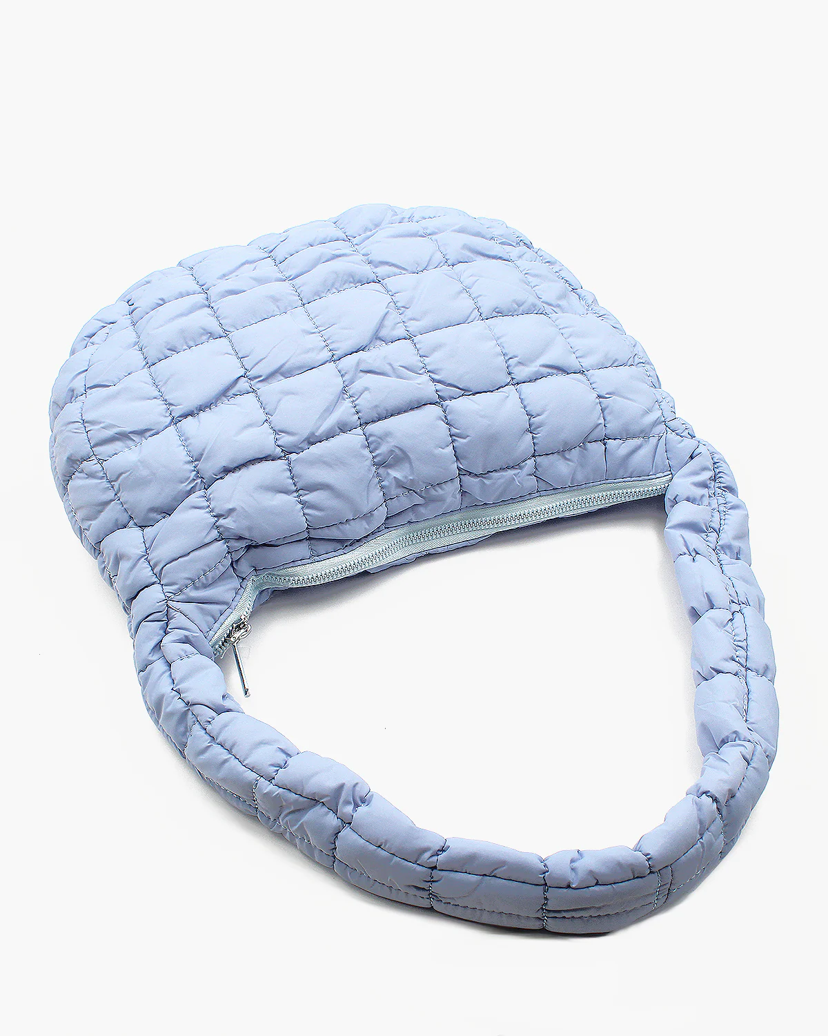 Microfiber Super Light Quilted Hobo Bag Medium - Image 6