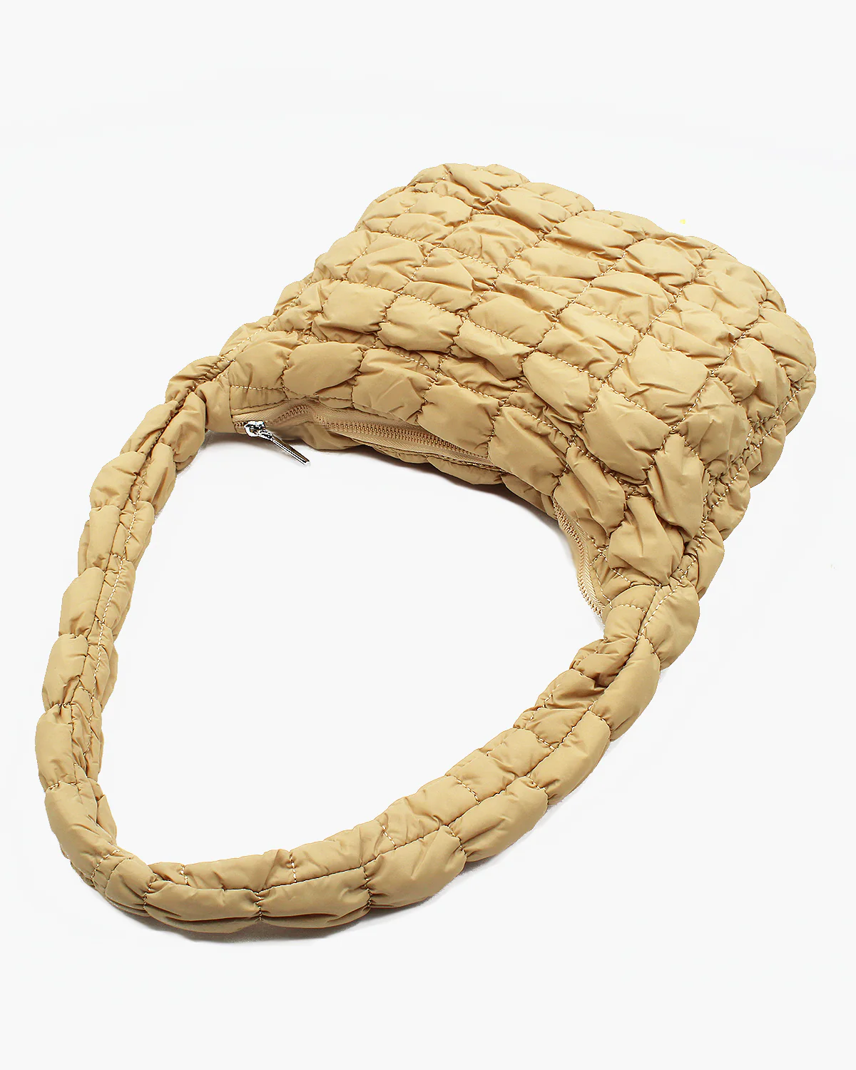 Microfiber Super Light Quilted Hobo Bag Medium - Image 8