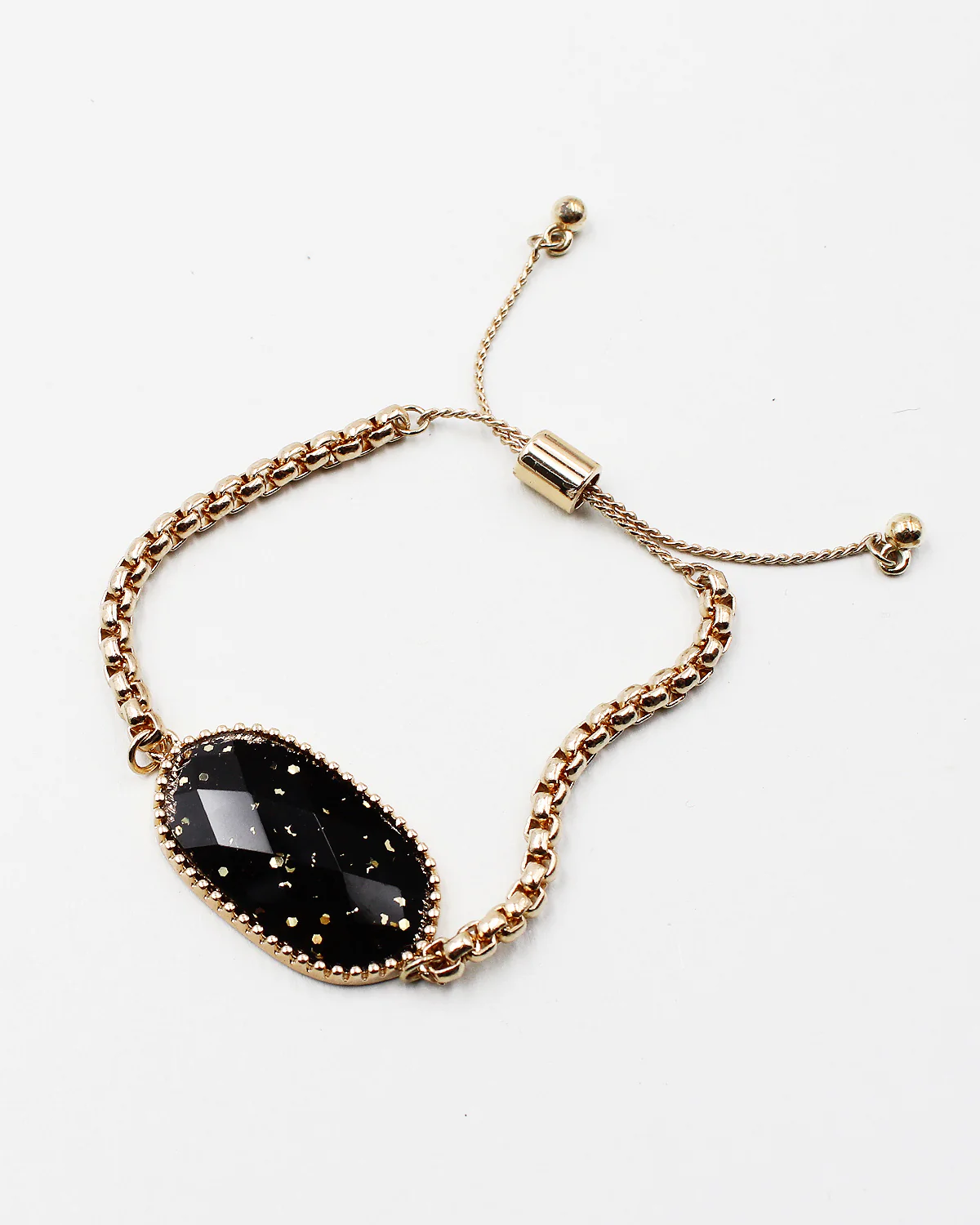 Sparkling Glitter Faceted Resin Bracelet - Image 4