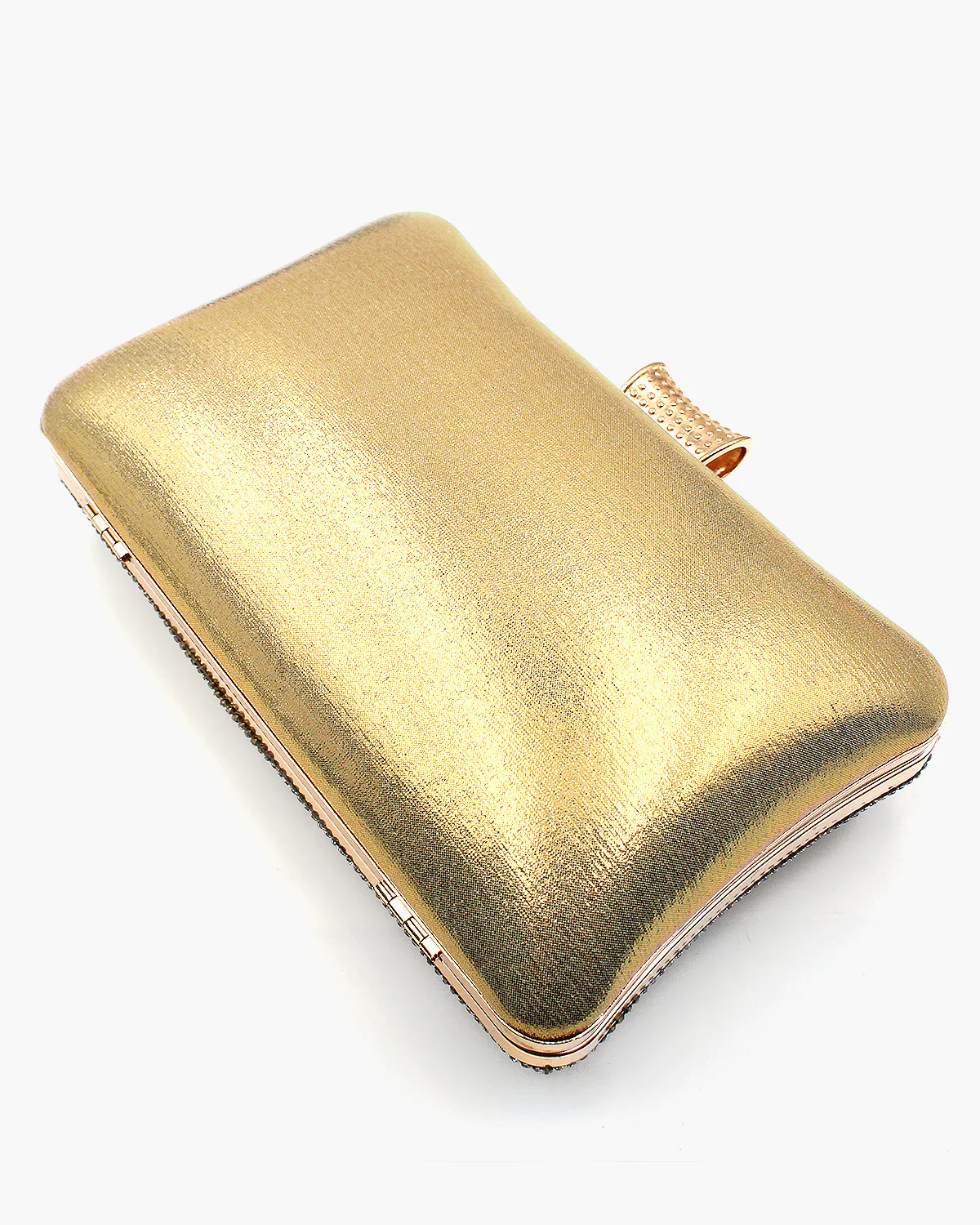 Lined Square Stone Sparkling Evening Bag - Image 6