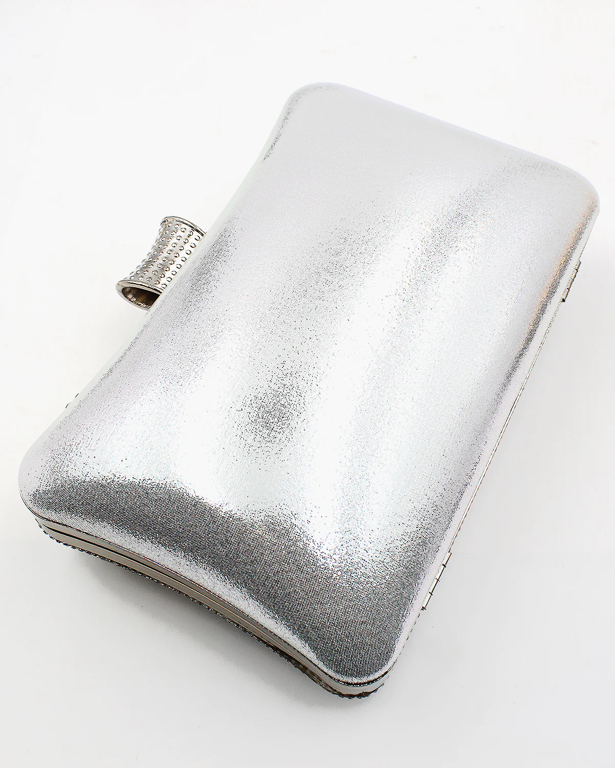 Lined Square Stone Sparkling Evening Bag - Image 7