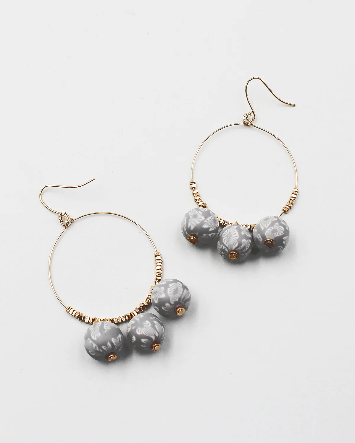 Wire Hoop with Acrylic Beads - Image 3